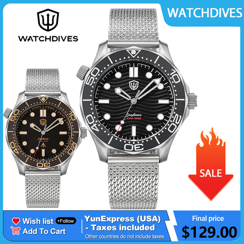 Vintage Pocket Watch - Watchdives 42mm Titanium Dive Watch NTTD