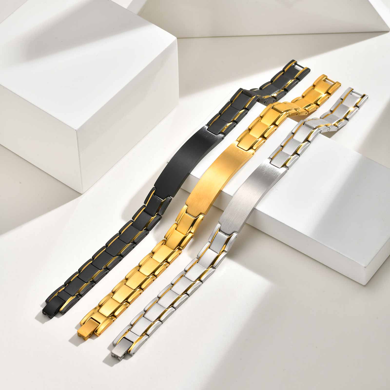 Custom Name Text Engraved Brac - Jewelry Watches Men review and price