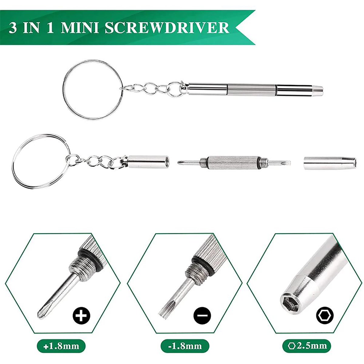 1/2PCS Precision 3 in1 Screwdr - Jewelry Repair & Watches Photos review and price