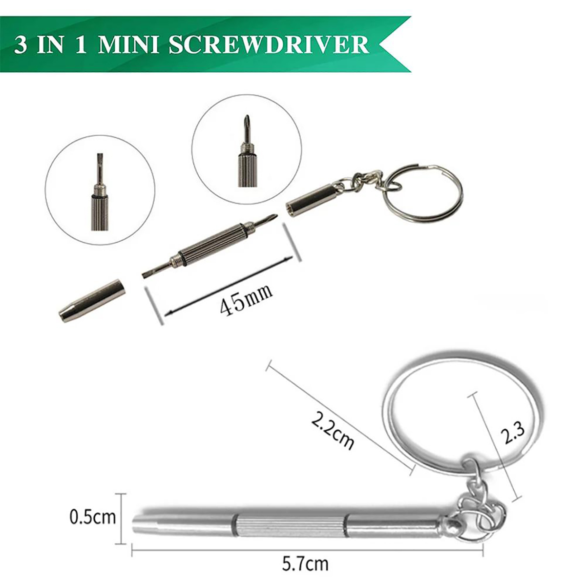 1/2PCS Precision 3 in1 Screwdr - Jewelry Repair & Watches Photos review and price