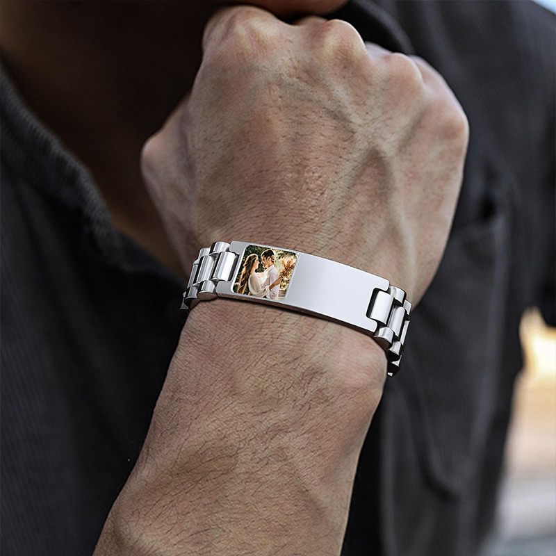 Custom Picture Text Bracelet W - Jewelry Style Watches review and price