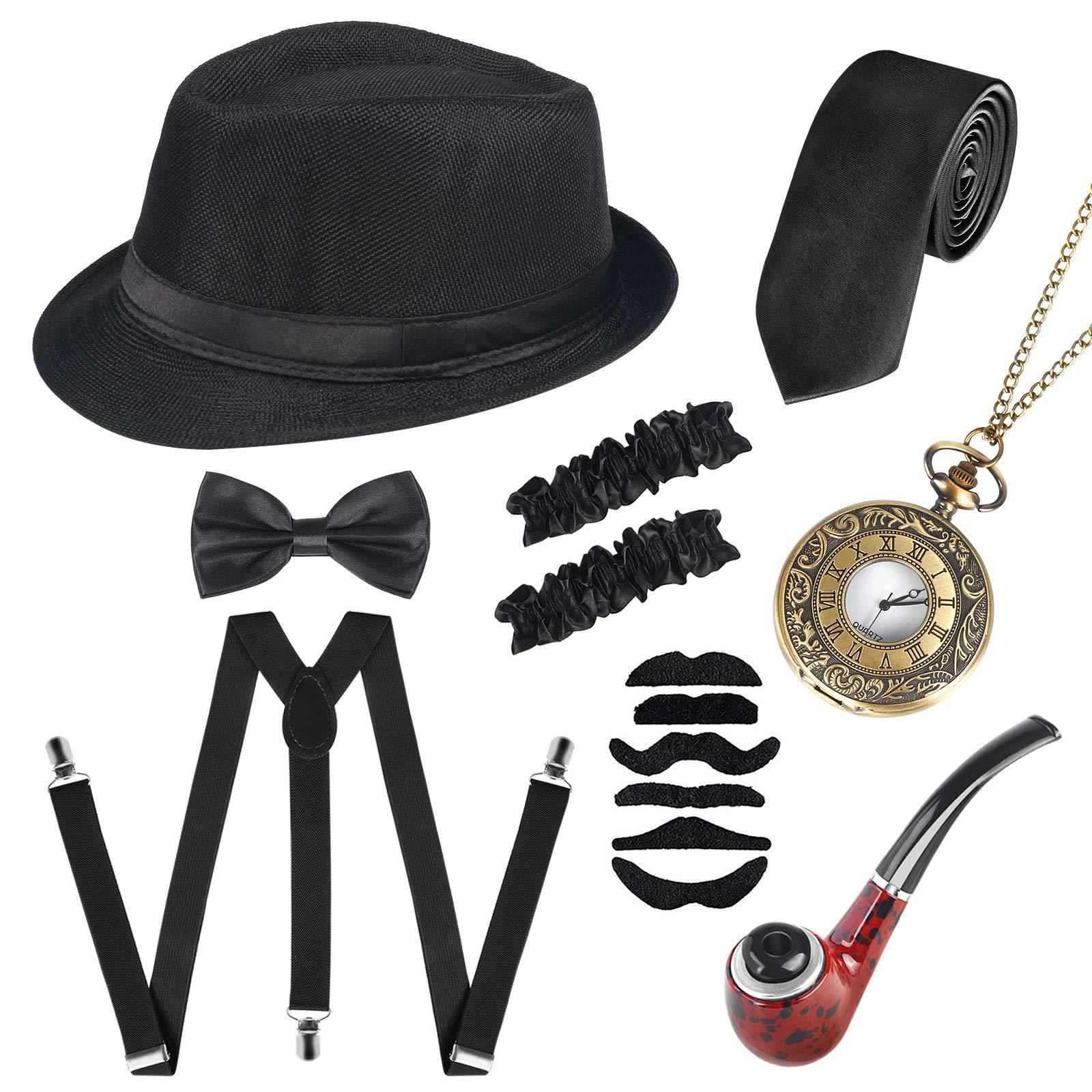 1920s Men's Ball Party Top Hat - Vintage Pocket Watch review and price