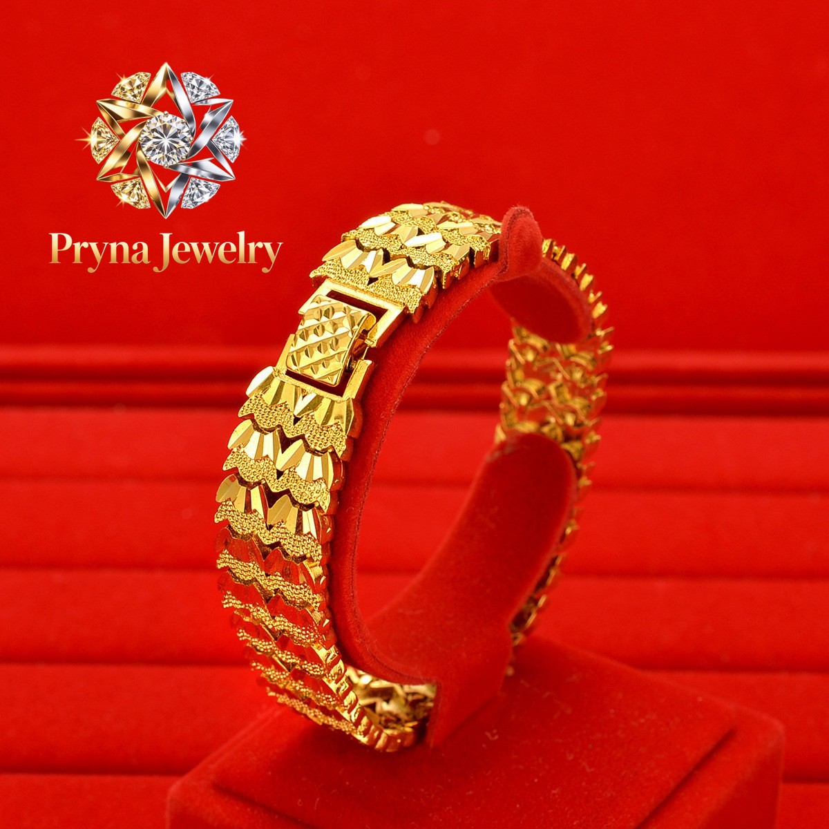 Pryna Jewelry  24K Gold Men's  - Jewelry Watches Brands review and price