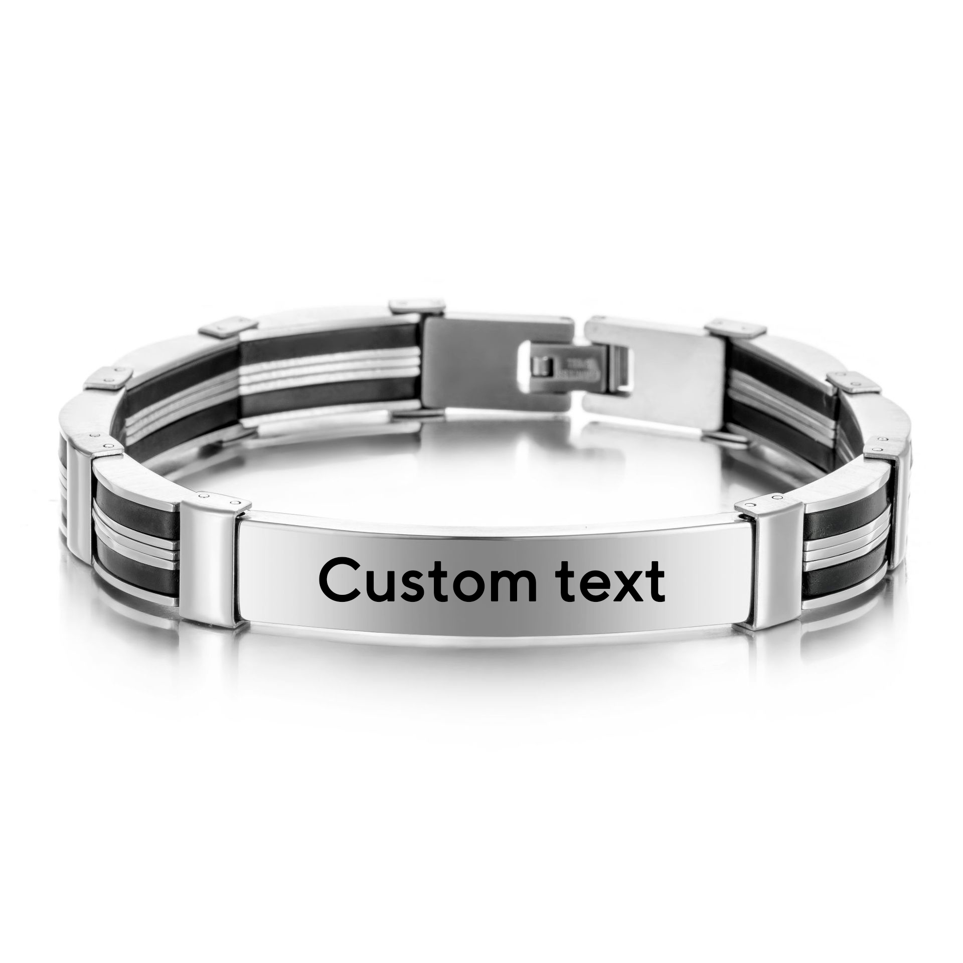 Punk Custom TEXT Name Men Stai - Jewelry Watches Men review and price