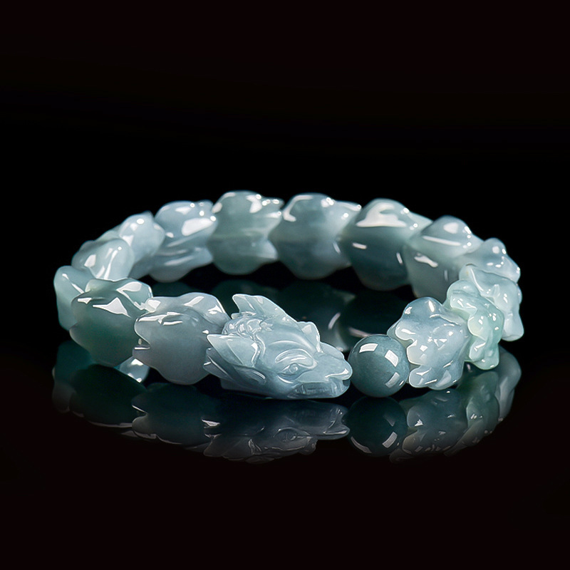 Blue Burmese Jadeite Dragon Br - Jewelry & Watches Store review and price