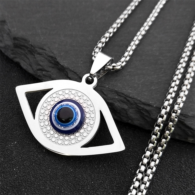 Islam Hamsa Evil Blue Eye Neck - Jewelry & Watches Store review and price