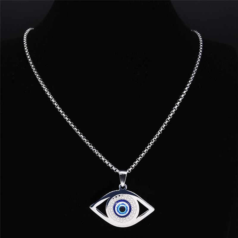 Islam Hamsa Evil Blue Eye Neck - Jewelry & Watches Store review and price