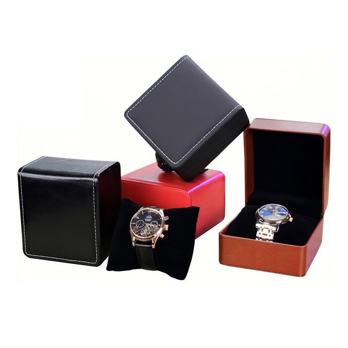 Fashion Leather Watch Box Case - Best Jewelry Watches For Men review and price